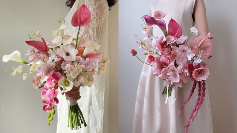Nhiều cô dâu hiện đại ngày nay ưa chuộng bó hoa cưới có kích thước lớn