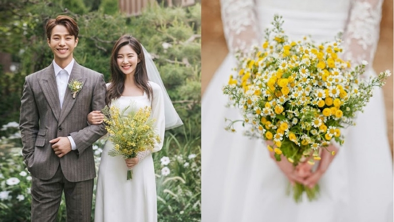 Dáng váy chữ A phù hợp với hầu hết các kiểu hoa