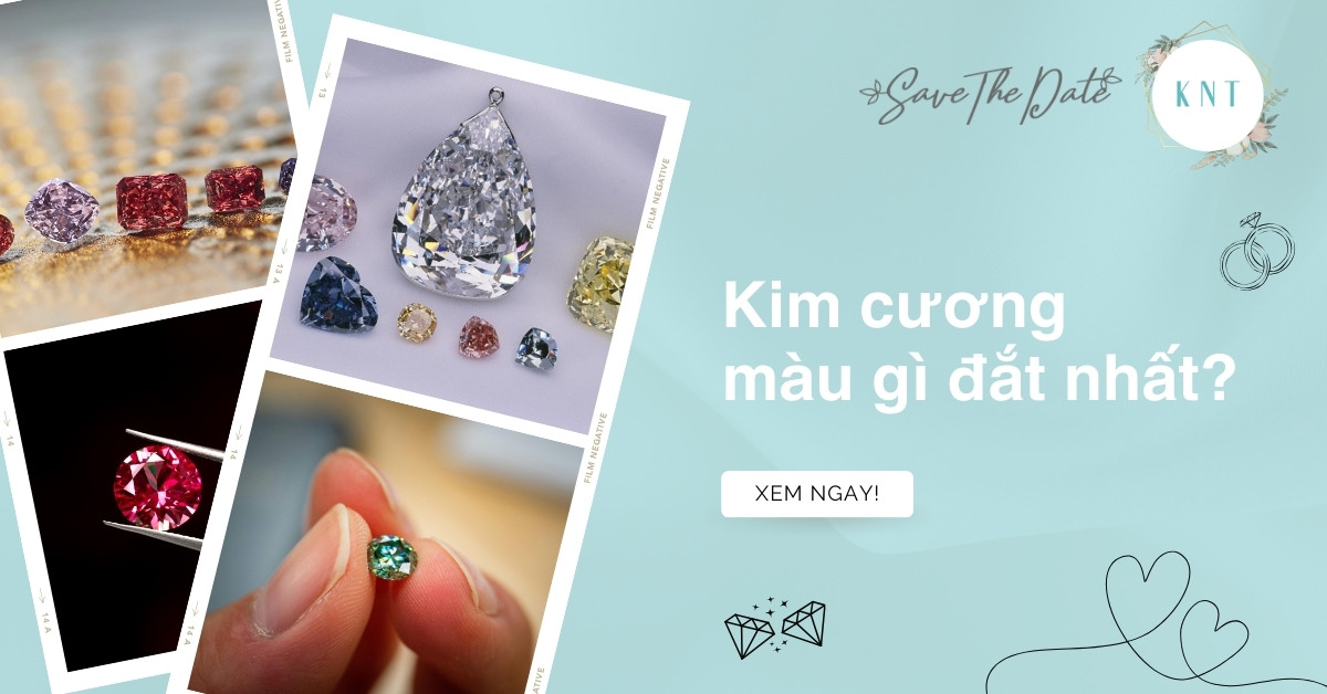 Kim cương màu gì đắt nhất? Top kim cương màu quý hiếm hiện nay