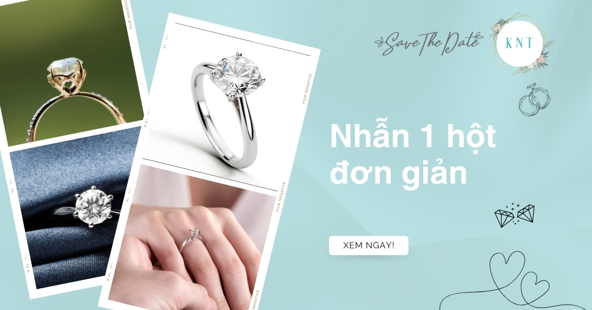 Top 7 mẫu nhẫn 1 hột đơn giản giá tốt, đẹp nhất 2025