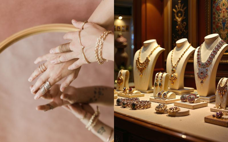 Vàng 16K được sử dụng phổ biến để làm nhẫn, dây chuyền, bông tai