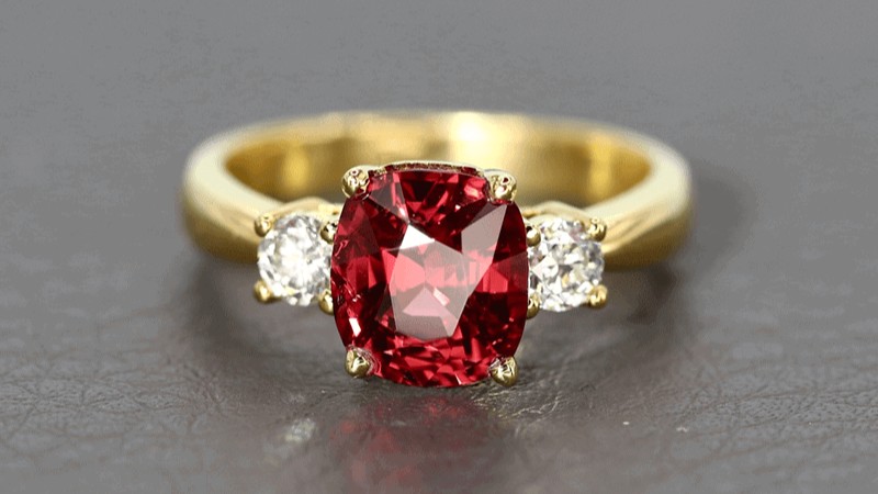 Đá Spinel phù hợp làm trang sức đeo thường xuyên như nhẫn