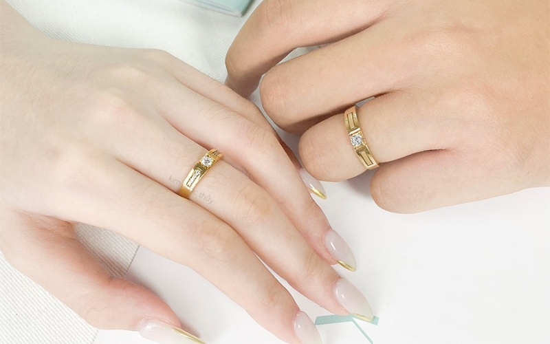 Nhẫn cưới với thiết kế tinh tế, bền đẹp, giữ form tốt và thoải mái khi đeo
