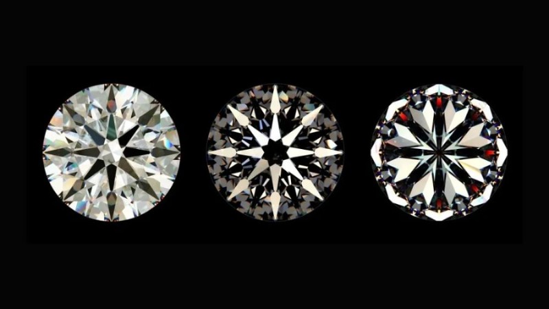 Giác cắt Hearts and Arrows có độ tán sắc và rực rỡ cao