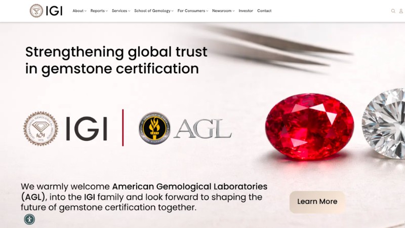 Truy cập website của IGI để kiểm tra giấy chứng nhận