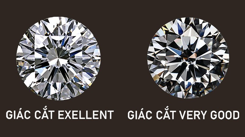 So sánh giác cắt Excellent và giác cắt Very Good