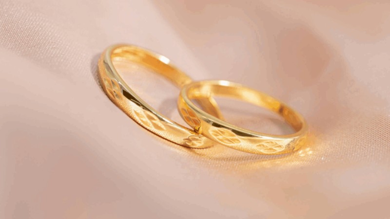 Nhẫn cưới bản nhỏ giúp tối ưu trọng lượng vàng sử dụng khi thiết kế