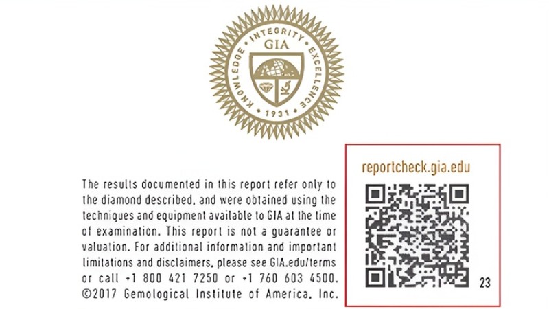 QR Code là mã truy xuất nhanh báo cáo GIA trực tuyến