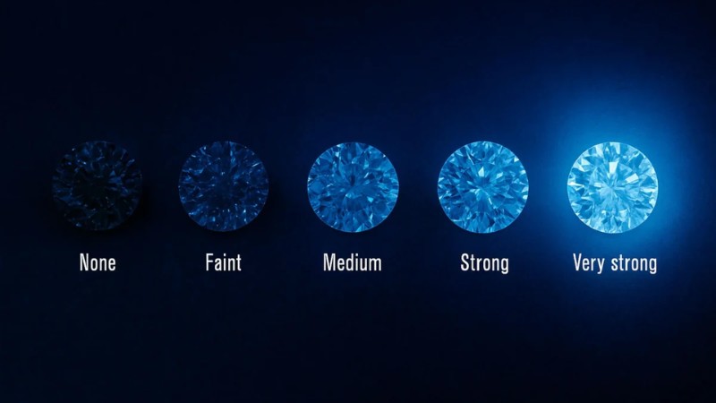 5 cấp độ phát quang của kim cương theo chuẩn GIA