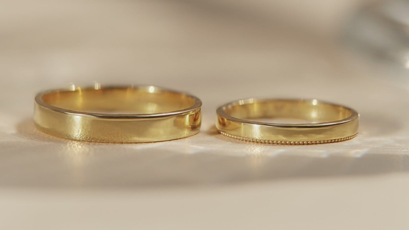 Nhẫn vàng 18K phù hợp với nhẫn cưới đeo hàng ngày