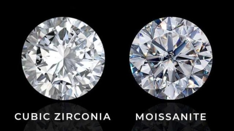 Đá CZ và Moissanite có độ cứng trên thang Mohs thấp hơn so với kim cương