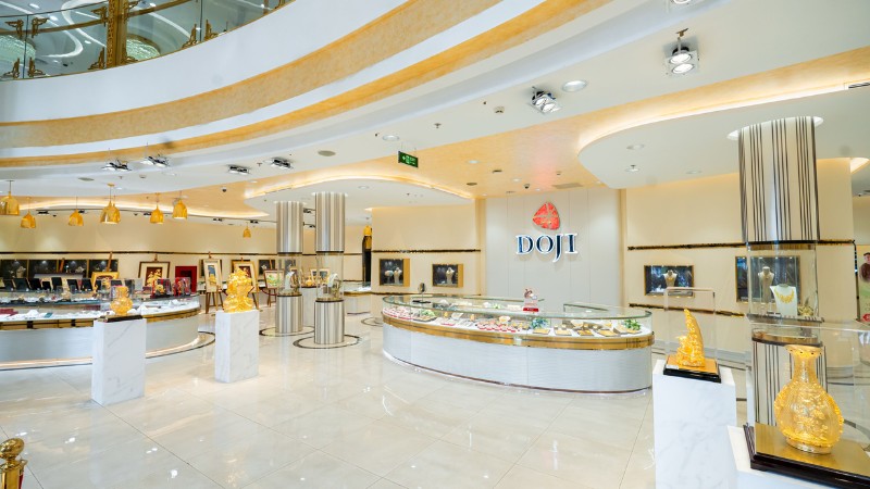 DOJI cung cấp đa dạng mẫu nhẫn cưới với viên kim cương rực rỡ