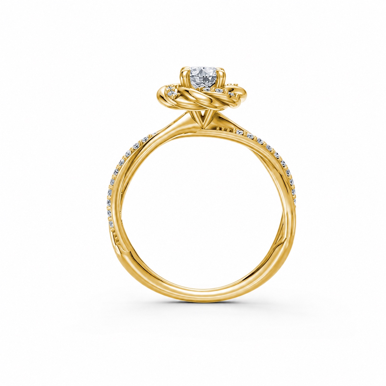 Nhẫn đính hôn R446 – SEOUL Vàng Gold thiết kế phá cách, sang trọng