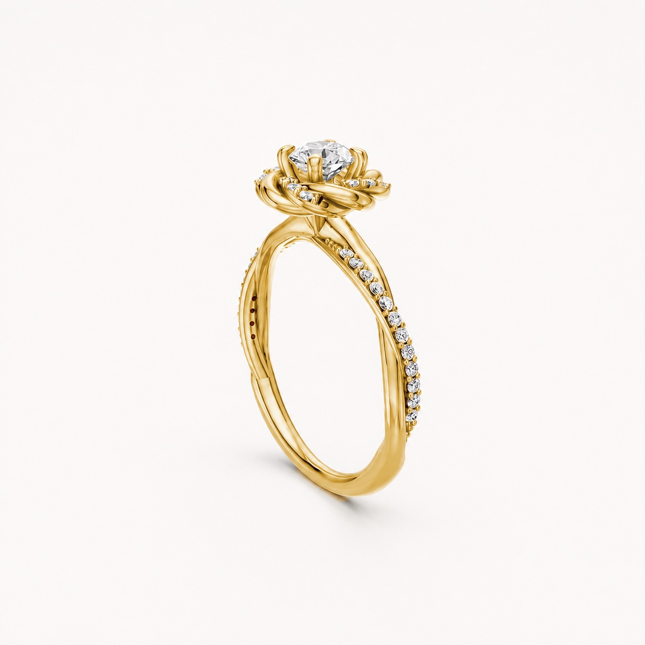 Nhẫn đính hôn R446 – SEOUL Vàng Gold thiết kế tinh xảo, độc đáo