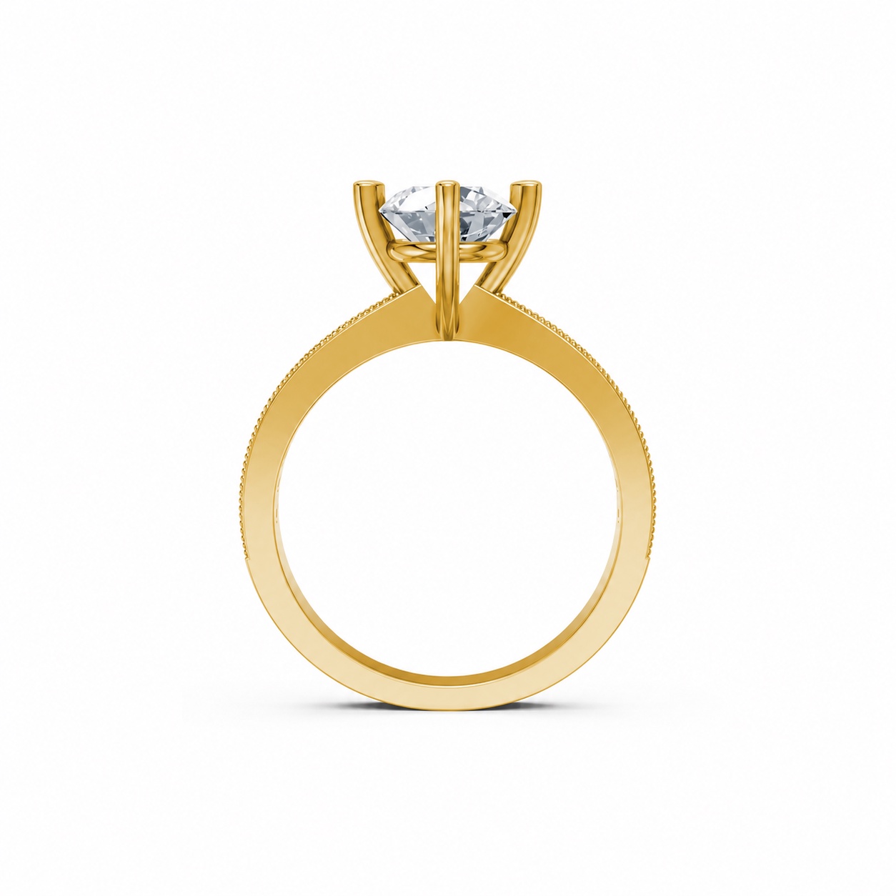 Nhẫn đính hôn đá Moissanite RM10 – ARDEN Vàng Gold thiết kế phá cách, sang trọng