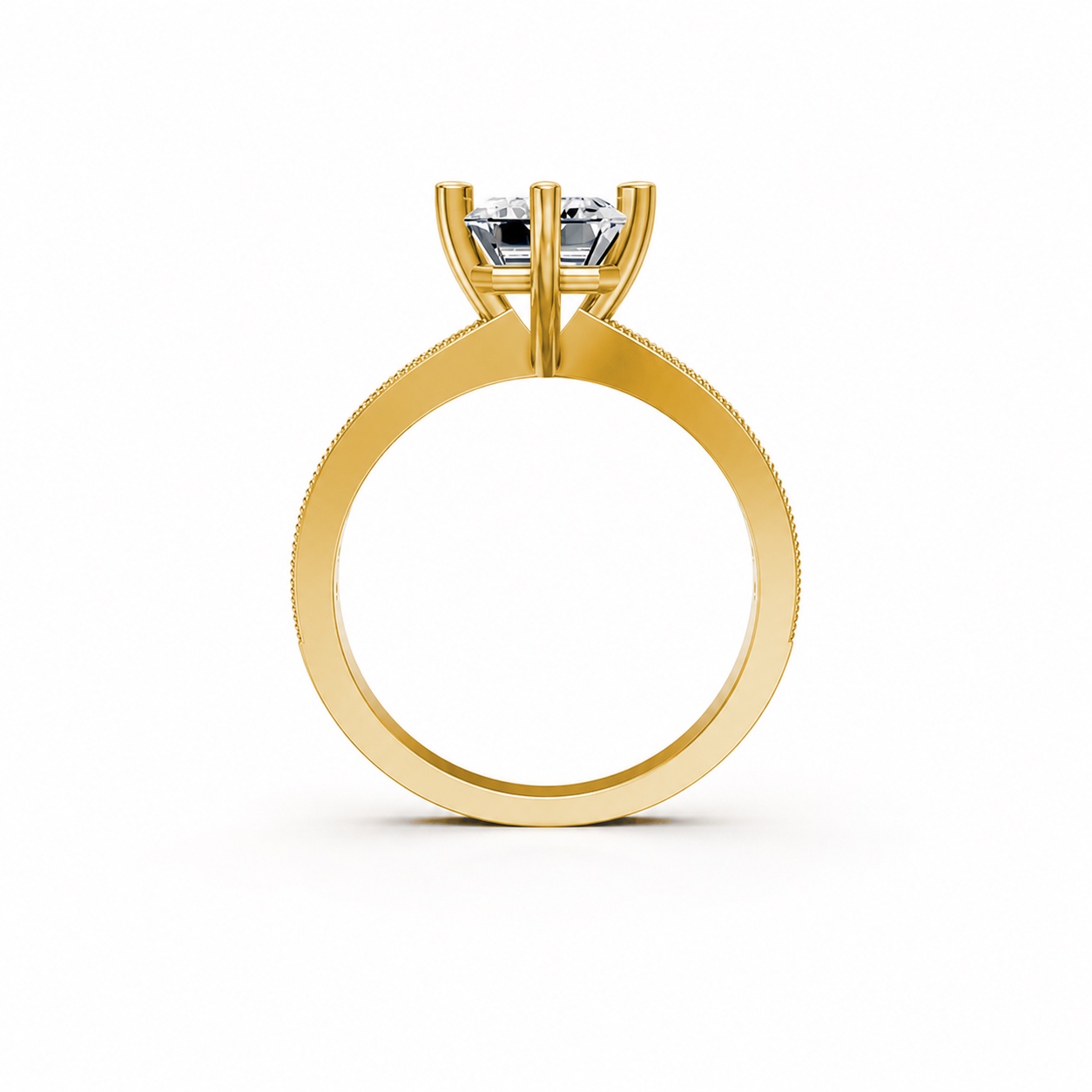 Nhẫn đính hôn đá Moissanite RM11 – ARABELLA Vàng Gold thiết kế phá cách, sang trọng