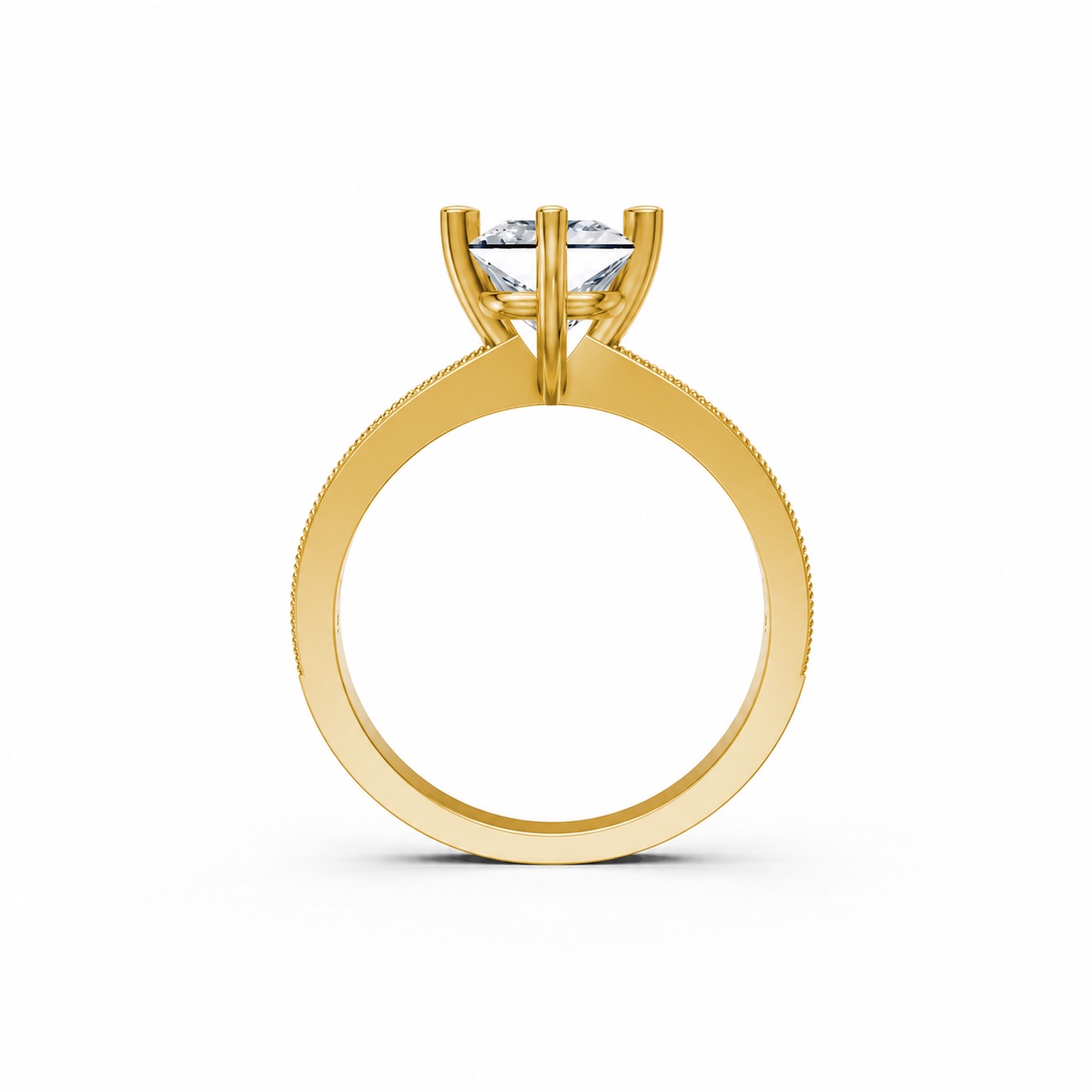 Nhẫn đính hôn đá Moissanite RM12 – ARYA Vàng Gold thiết kế phá cách, sang trọng