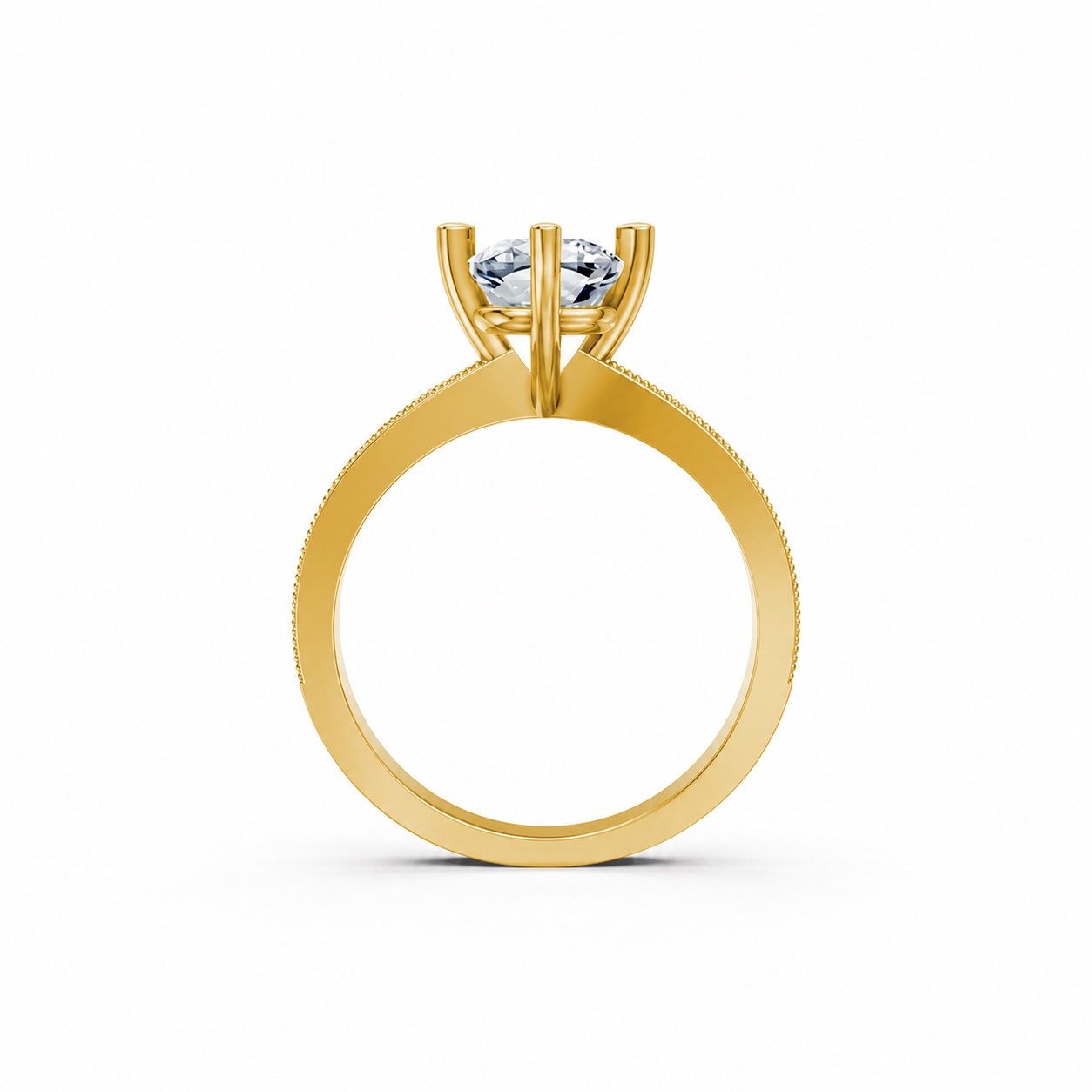 Nhẫn đính hôn đá Moissanite RM13 – ARIYA Vàng Gold thiết kế phá cách, sang trọng