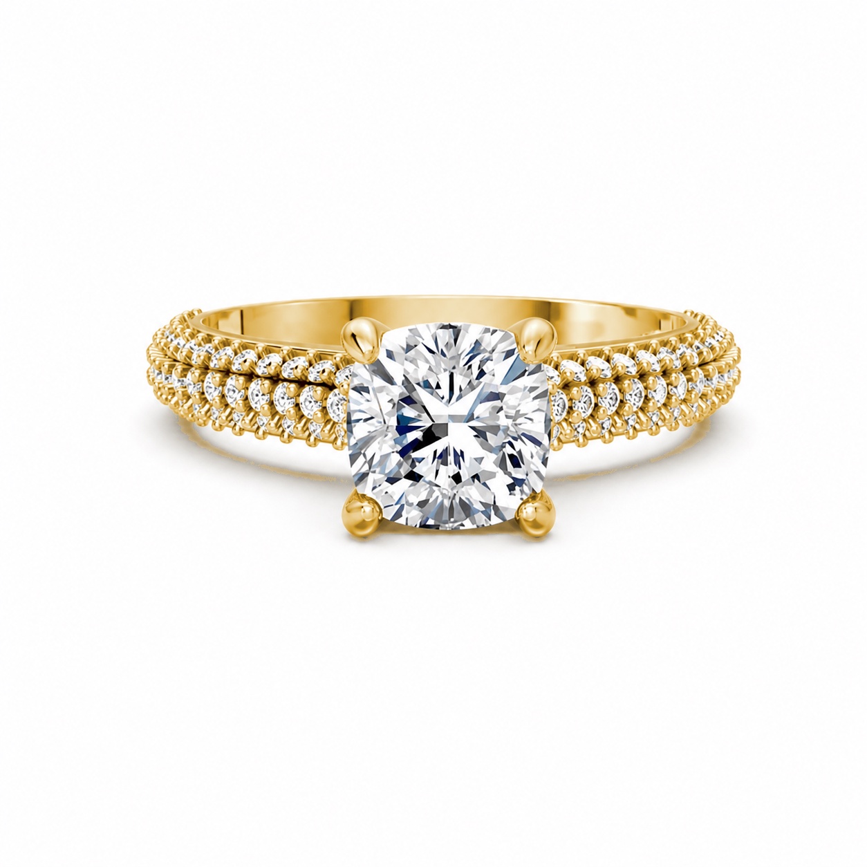Nhẫn đính hôn đá Moissanite RM15 – ALEXA Vàng Gold vàng 10K/14K/18K/607 cao cấp, thanh lịch