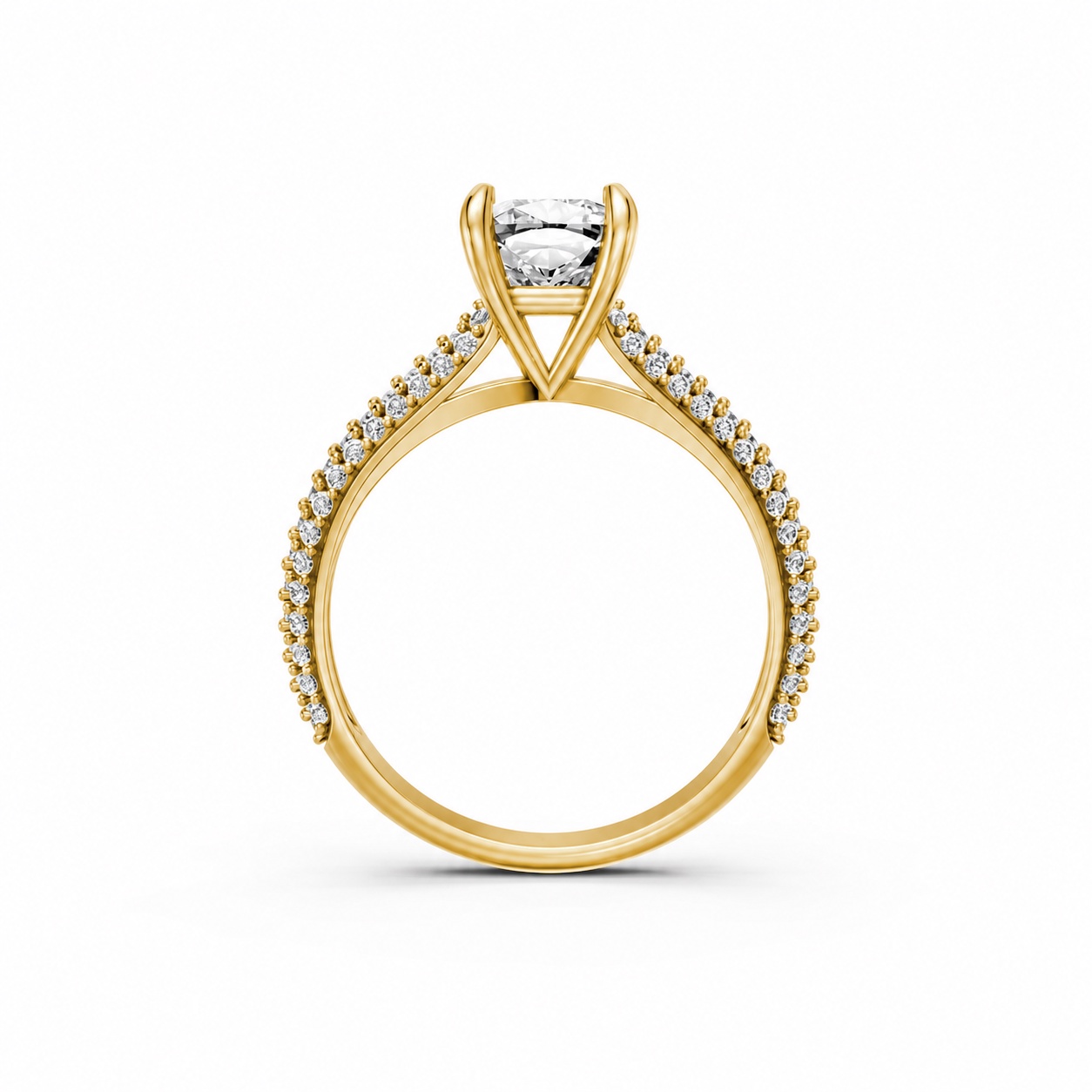 Nhẫn đính hôn đá Moissanite RM15 – ALEXA Vàng Gold thiết kế phá cách, sang trọng