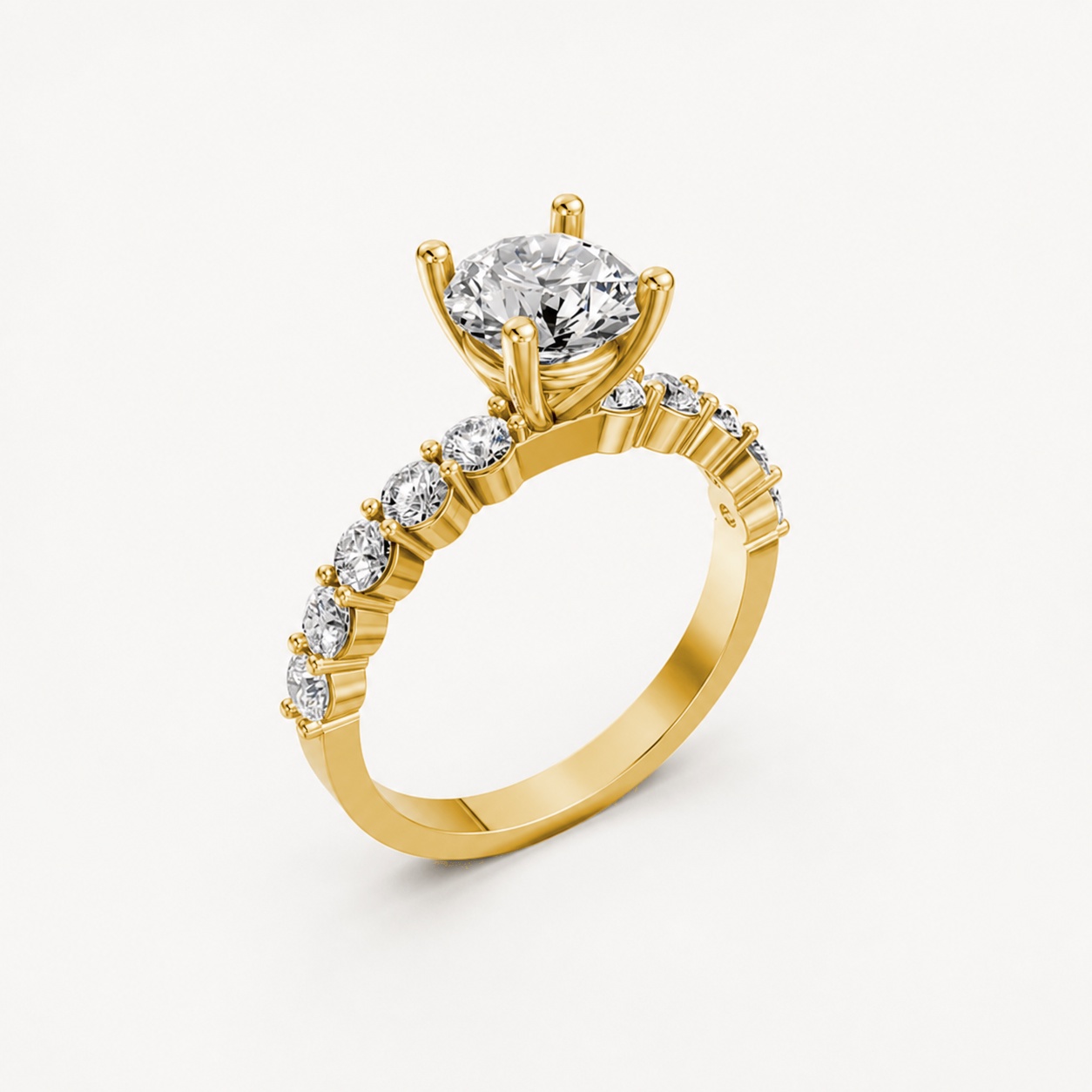 Nhẫn đính hôn đá Moissanite RM21 – ANTONELLA Vàng Gold thiết kế tinh tế, sang trọng