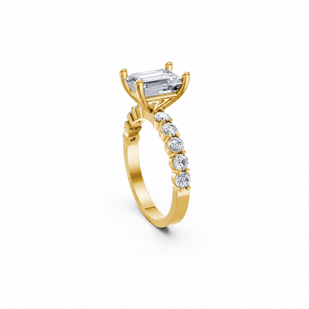 Nhẫn đính hôn đá Moissanite RM23 – ANNIKA Vàng Gold thiết kế tinh xảo, độc đáo