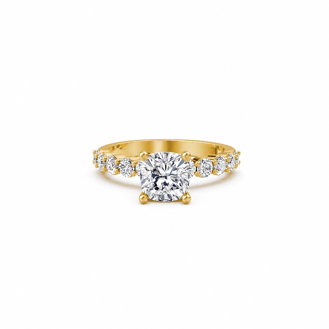 Nhẫn đính hôn đá Moissanite RM25 – AMANDA Vàng Gold vàng 10K/14K/18K/607 cao cấp, thanh lịch