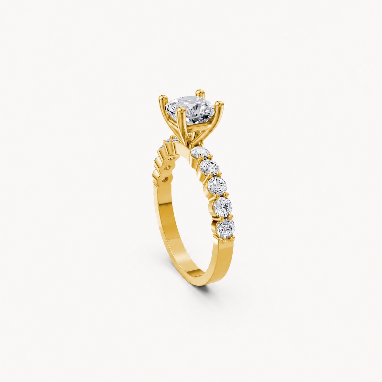 Nhẫn đính hôn đá Moissanite RM25 – AMANDA Vàng Gold thiết kế tinh xảo, độc đáo