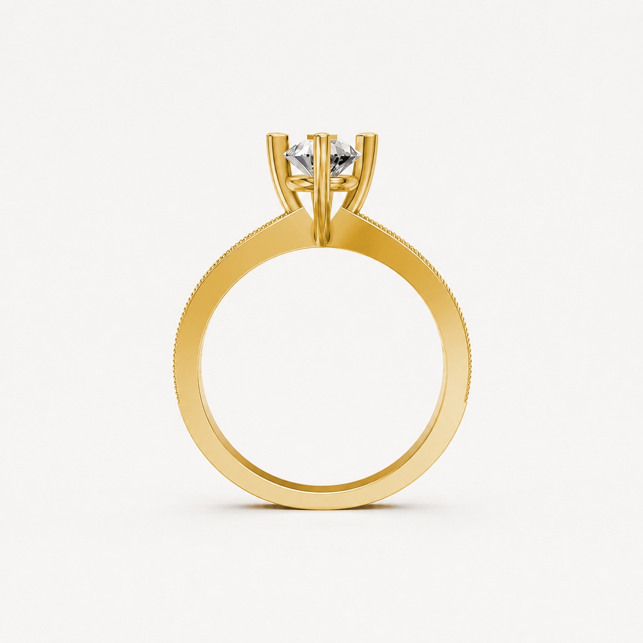 Nhẫn đính hôn đá Moissanite RM8 – ASTRID Vàng Gold thiết kế phá cách, sang trọng