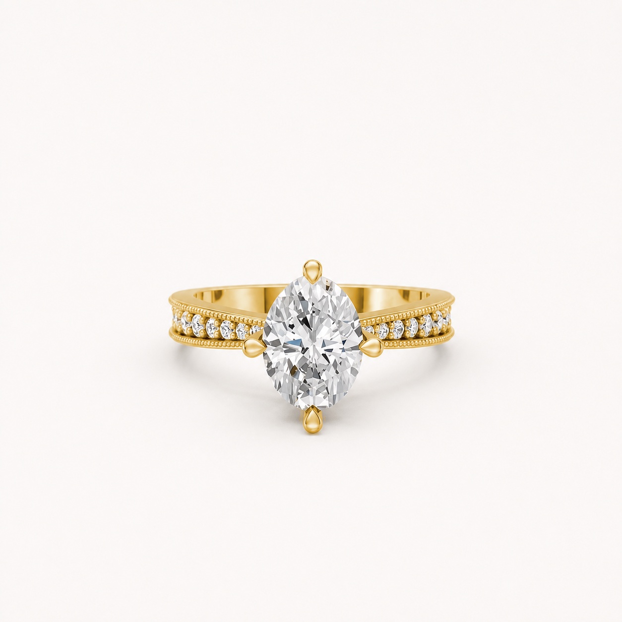 Nhẫn đính hôn đá Moissanite RM9 – ARIN Vàng Gold vàng 10K/14K/18K/607 cao cấp, thanh lịch