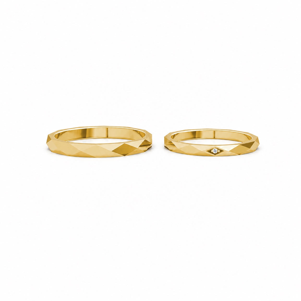 Nhẫn cưới A107 Vàng Gold vàng 10K/14K/18K/607 cao cấp, thanh lịch