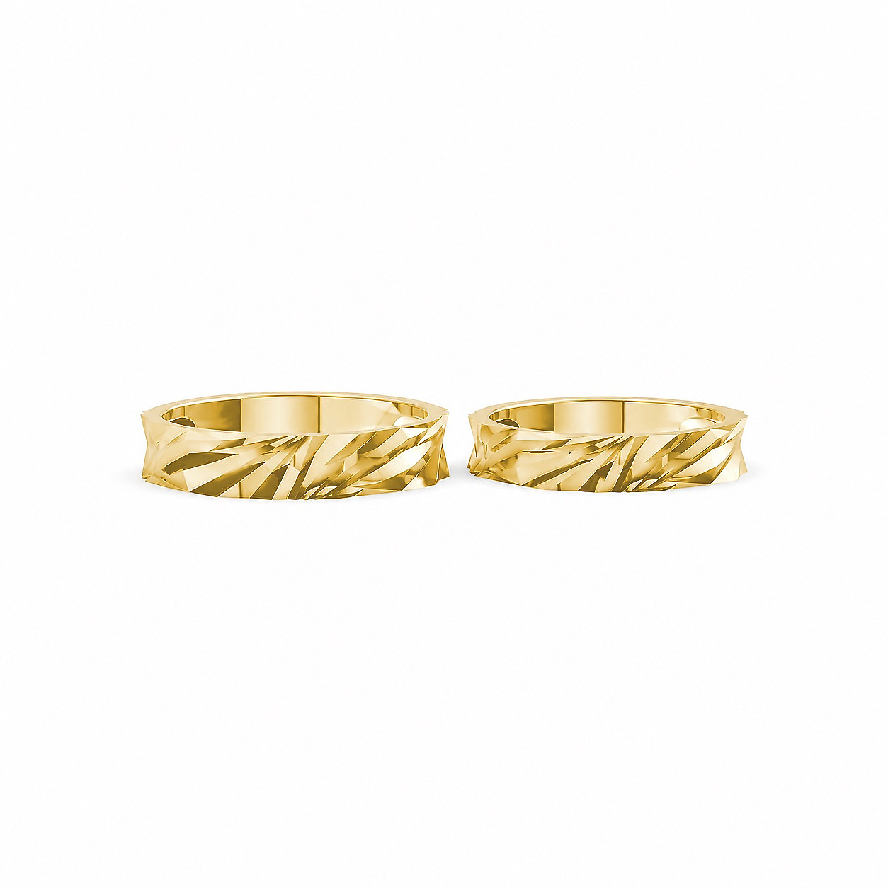 Nhẫn cưới A139 màu Vàng Gold thiết kế tinh xảo, độc đáo