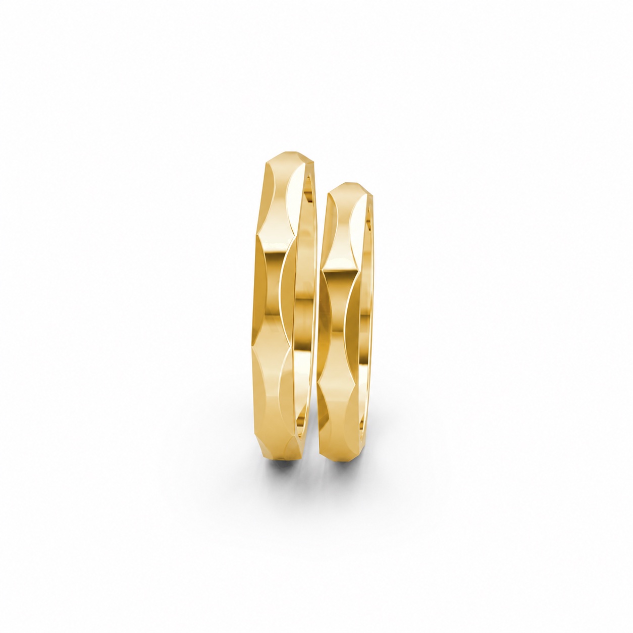 Nhẫn cưới A143 màu Vàng Gold vàng 10K/14K/18K/607 cao cấp, thanh lịch