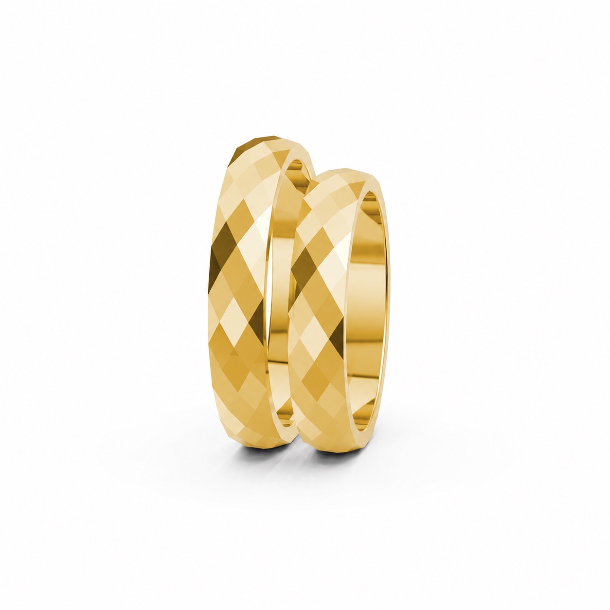 Nhẫn cưới A144 màu Vàng Gold thiết kế tinh xảo, độc đáo