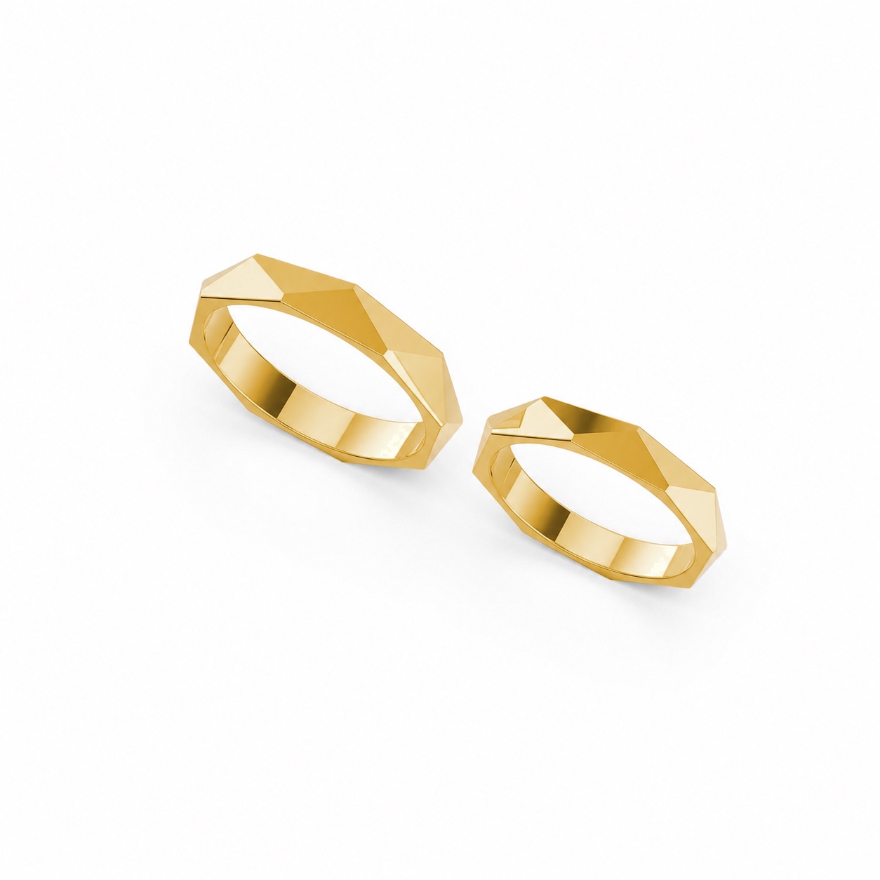 Nhẫn cưới A145 màu Vàng Gold thiết kế tinh xảo, độc đáo