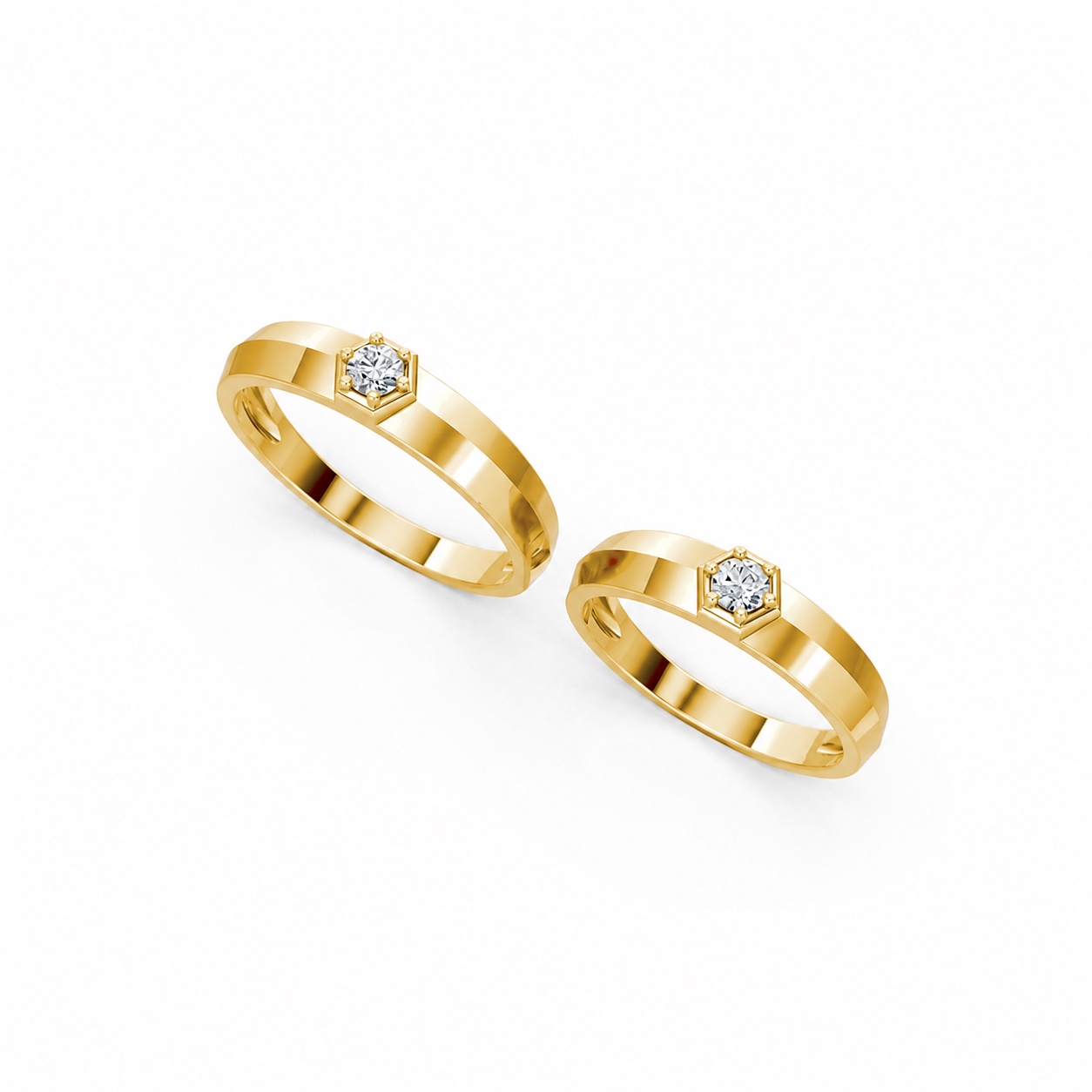 Nhẫn cưới A150 Vàng Gold thiết kế tinh xảo, độc đáo