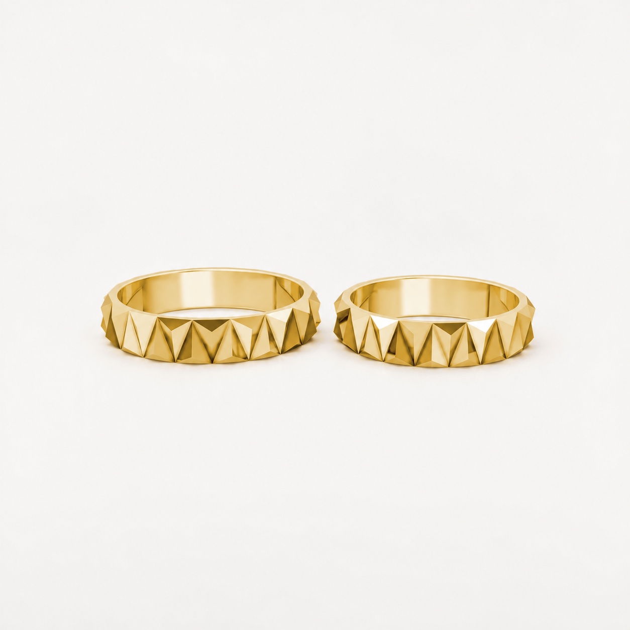 Nhẫn cưới A153 màu Vàng Gold vàng 10K/14K/18K/607 cao cấp, thanh lịch