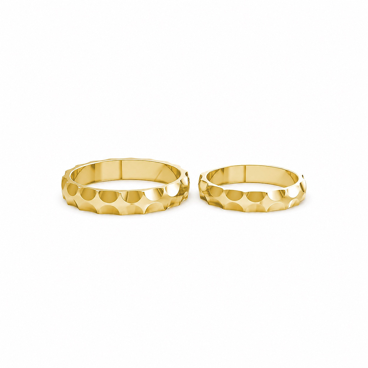 Nhẫn cưới A154 màu Vàng Gold thiết kế tinh xảo, độc đáo
