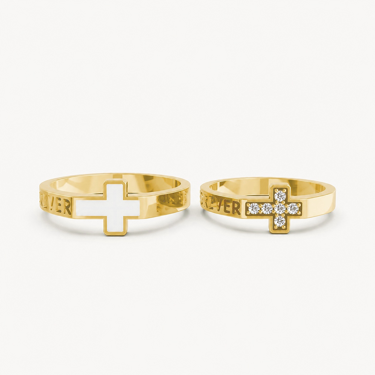 Nhẫn cưới A176 màu Vàng Gold thiết kế tinh xảo, độc đáo