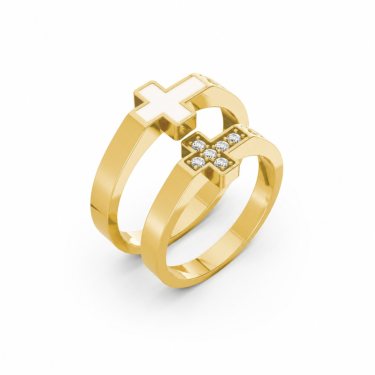 Nhẫn cưới A176 màu Vàng Gold thiết kế tinh tế, sang trọng