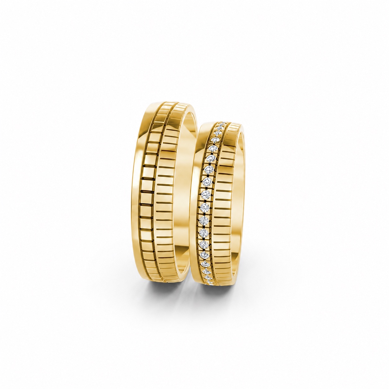 NHẪN CƯỚI A190 Vàng Gold thiết kế phá cách, sang trọng