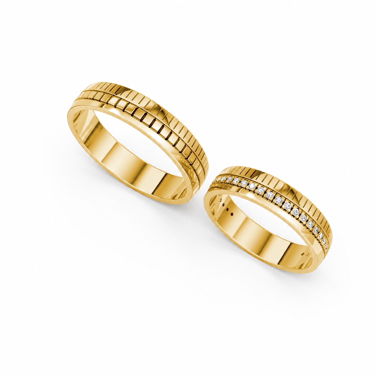 NHẪN CƯỚI A190 Vàng Gold thiết kế tinh xảo, độc đáo