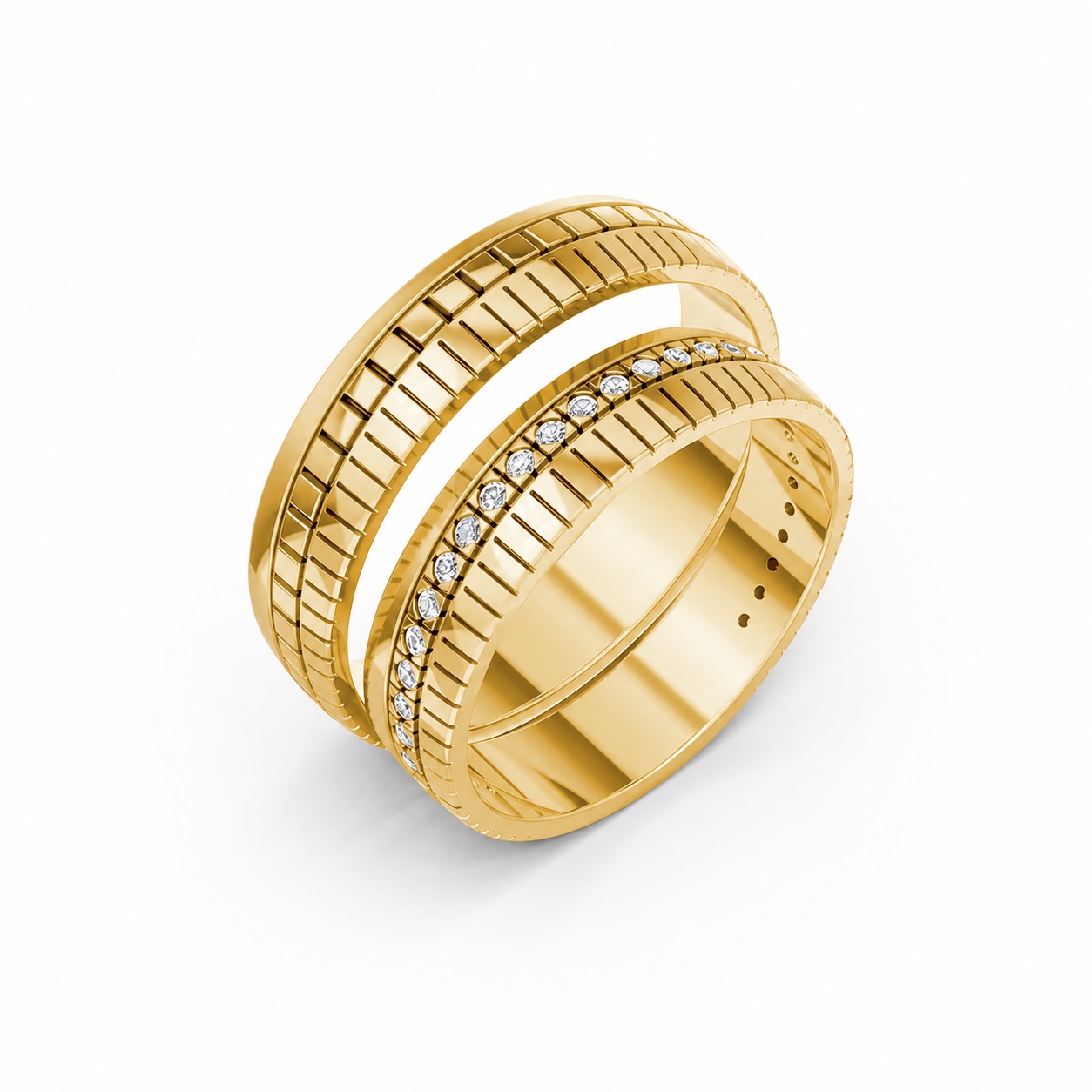 NHẪN CƯỚI A190 Vàng Gold thiết kế tinh tế, sang trọng