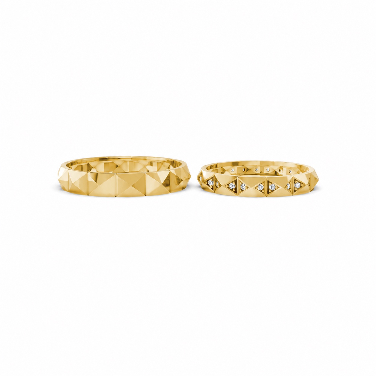 Nhẫn cưới A192 màu Vàng Gold vàng 10K/14K/18K/607 cao cấp, thanh lịch