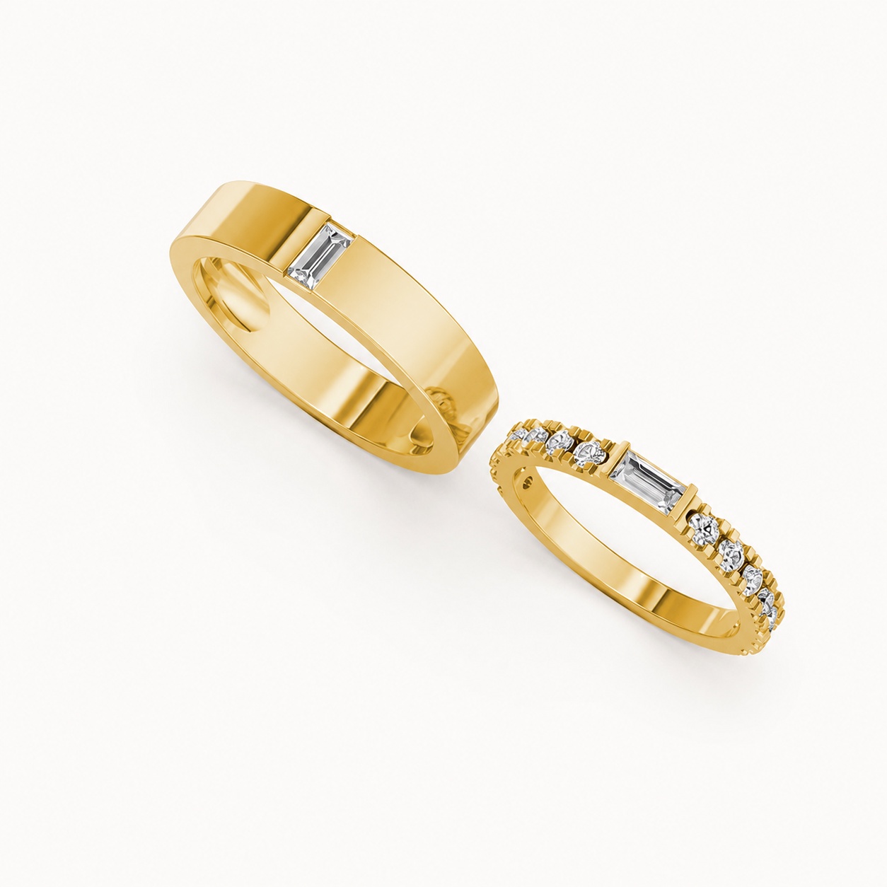 NHẪN CƯỚI A193 Vàng Gold thiết kế tinh xảo, độc đáo