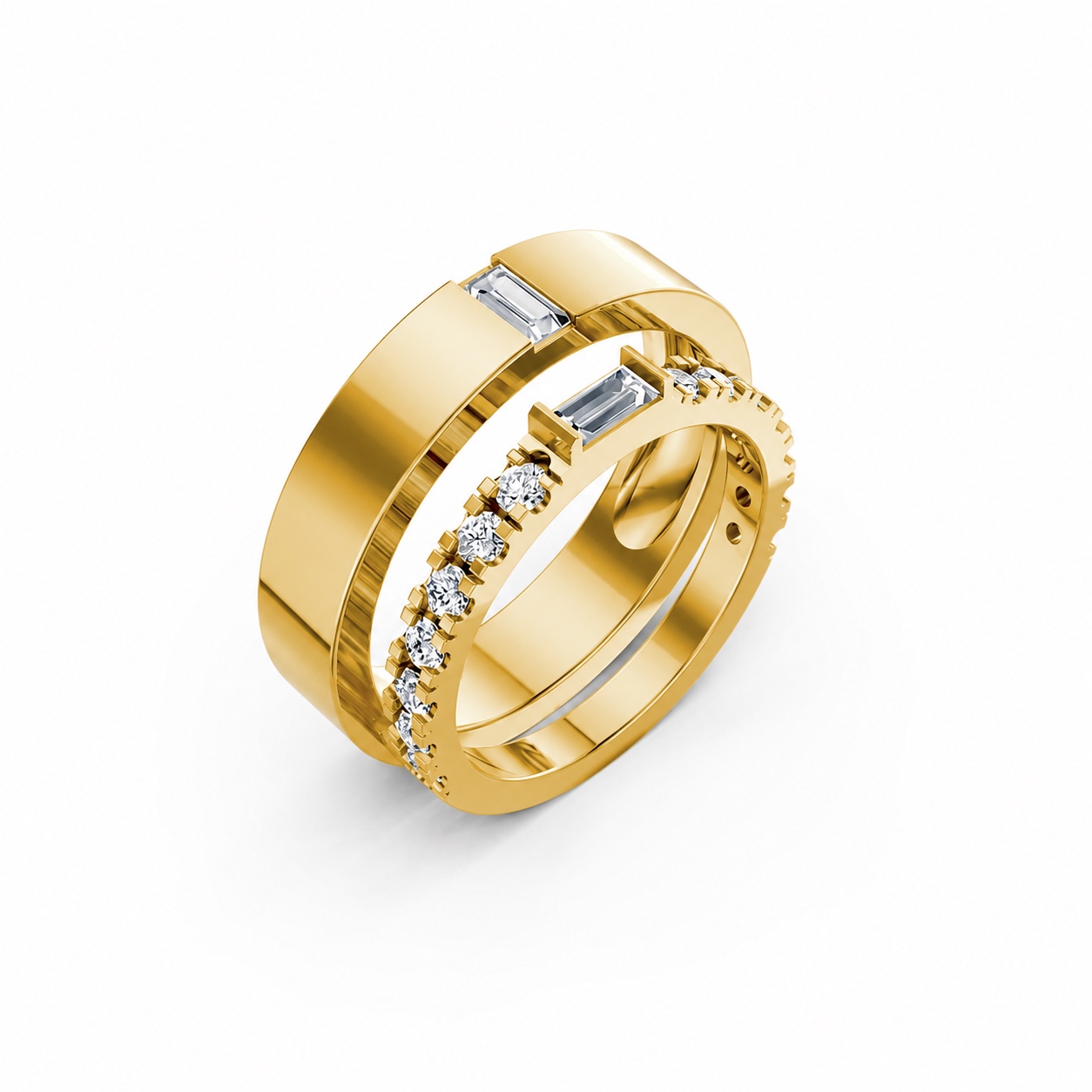 NHẪN CƯỚI A193 Vàng Gold thiết kế tinh tế, sang trọng