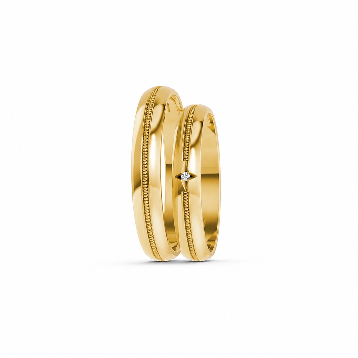 NHẪN CƯỚI A200 Vàng Gold thiết kế phá cách, sang trọng