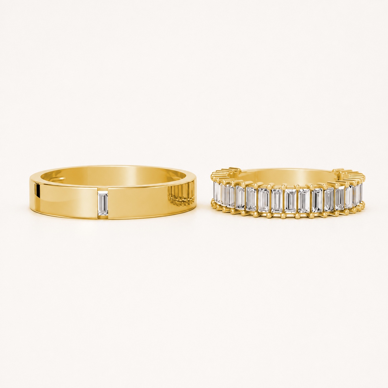 NHẪN CƯỚI A211 Vàng Gold vàng 10K/14K/18K/607 cao cấp, thanh lịch