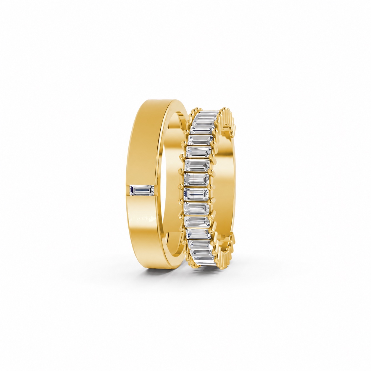 NHẪN CƯỚI A211 Vàng Gold thiết kế phá cách, sang trọng