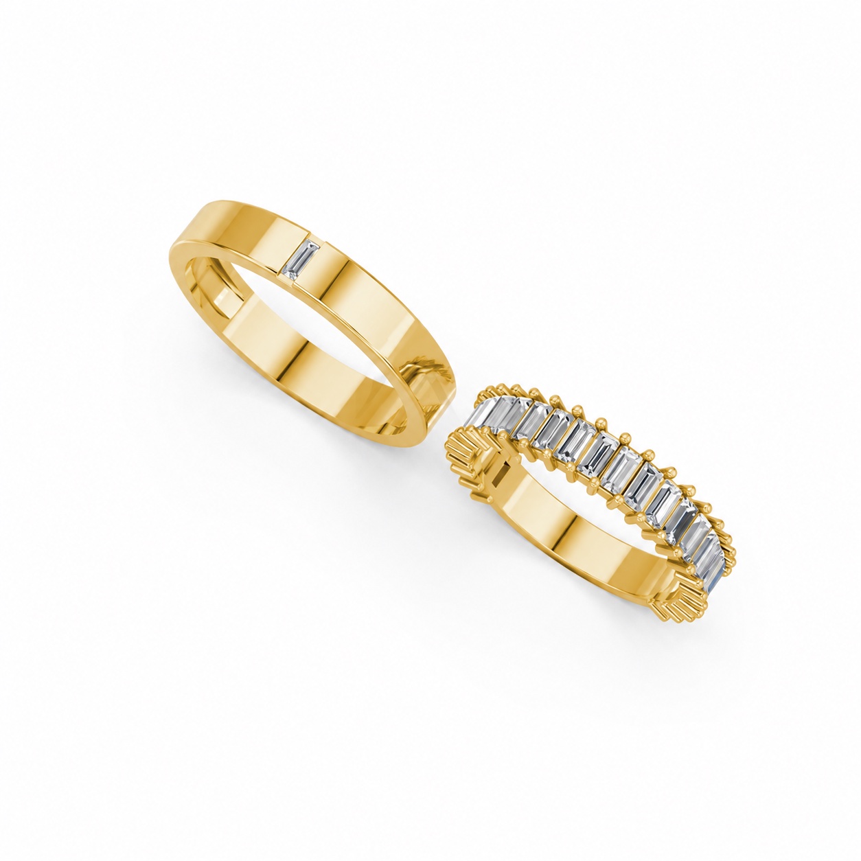 NHẪN CƯỚI A211 Vàng Gold thiết kế tinh xảo, độc đáo